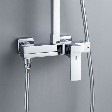Душевая стойка Shevanik S4636 настенная цвет хром