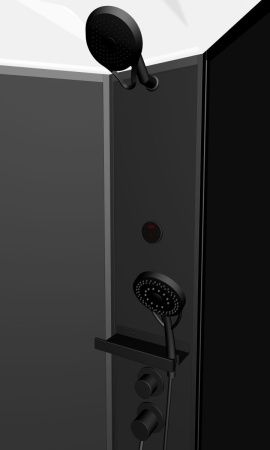 Душевая кабина Timo Premium ILMA902RB-roof-902R-T-STILMA-T-CH/C 120х80 асимметричная без крыши ориентация правая