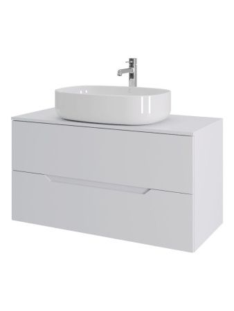 Тумба с раковиной Orange Line Li-100TuwMDF+B08-600W 100х50