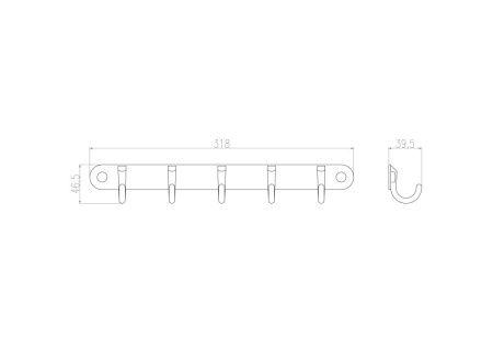 Крючок Wonzon & Woghand WW-9384-5