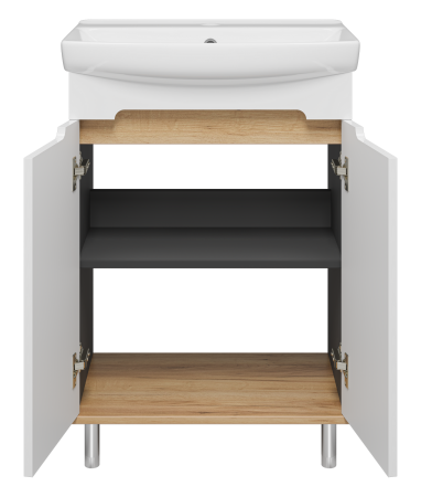 Тумба под раковину Misty Сканди Э-Ска01060-0150-2Д 56х35х70 напольная