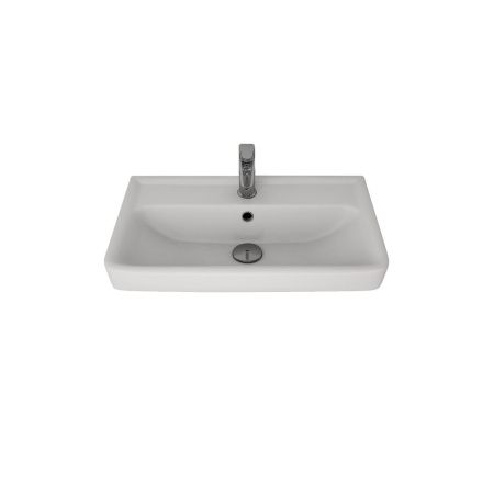 Раковина керамическая Dreja Mini 641785 60х40 подвесная цвет белый 1 отверстие под смеситель