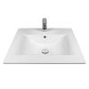 Раковина из сантехнического фарфора Bond Cube S05-600 60х50 встраиваемая цвет белый 1 отверстие под смеситель