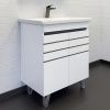 Тумба с раковиной Comforty Нарва 00-00015236CF 70х50 напольная цвет белый