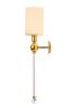 Бра Crystal Lux Mirabella (Мирабелла) MIRABELLA AP1 GOLD/WHITE