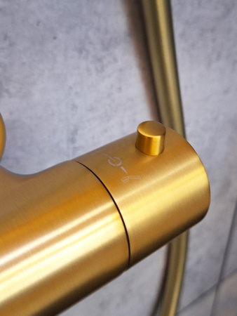 Душевая стойка AltroBagno Metropoli AltroBagnoMetropoli030425OrSp настенная цвет золото матовое