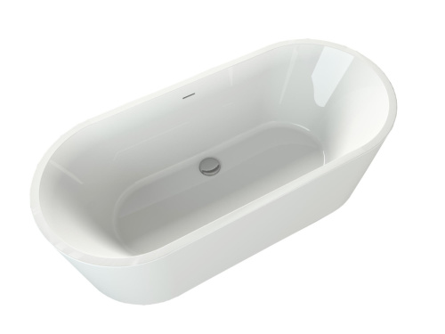 Ванна акриловая BelBagno BB109-177-80 177х80 отдельностоящая полукруглая - фото 2