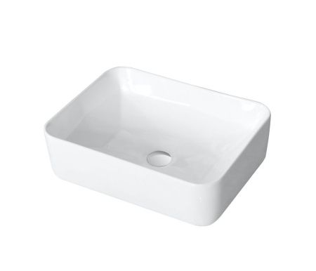 Раковина из сантехнического фарфора Orange B02-460w 50х40 накладная цвет белый