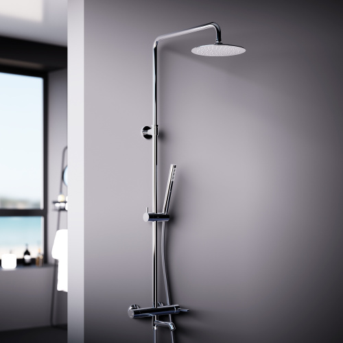 Душевая стойка Damixa Scandinavian Pure 936740000 настенная цвет хром - фото 3