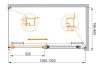 Душевой уголок Cezares LUX-SOFT LUX-SOFT-W-AH-1-130/80-C-Cr-IV 130х80 стекло прозрачное профиль хром без поддона