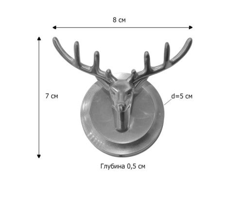 Крючок Bronze de Luxe SCANDI 81152B - фото 3