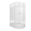 Душевой уголок Тритон Коралл Щ0000068951 120х80 стекло с рисунком профиль белый с поддоном