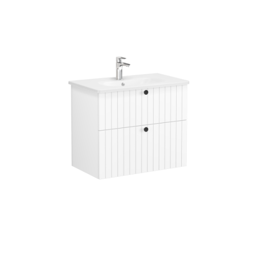 Тумба с раковиной Vitra Root Groove 69436 80х50 подвесная цвет белый