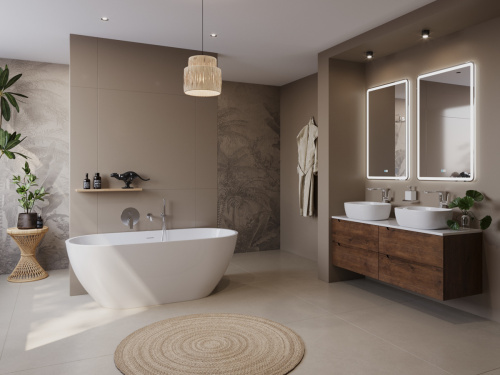 Ванна акриловая BelBagno UNO BB701-1800-800-K 180х80 отдельностоящая овальная с ножками - фото 4
