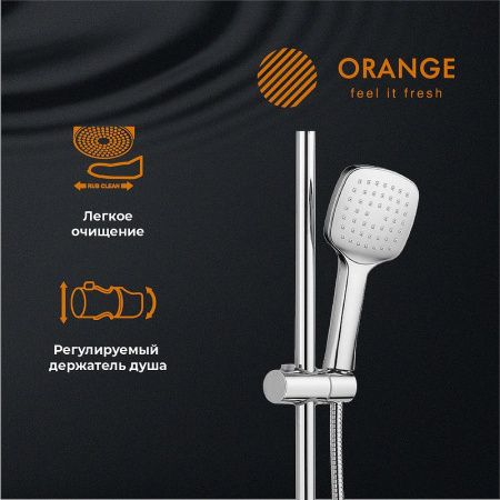 Душевая стойка Orange O-Shower OW04 настенная цвет хром