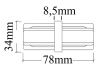 Соединитель линейный (однофазный) Crystal Lux CLT 0.211 CLT 0.211 06 BL