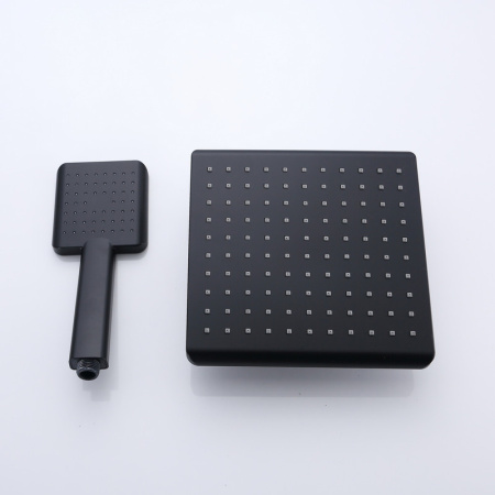 Душевая стойка Bond Cube B01-8488 настенная цвет черный матовый