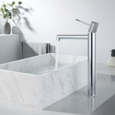 Смеситель для раковины Vincea Desire VBF-1D2CH на столешницу хром