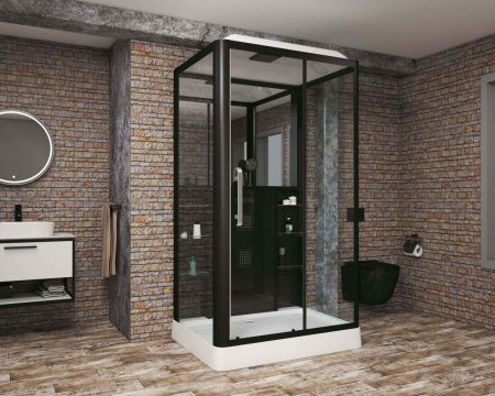 Душевая кабина Grossman GR227R 120х90 прямоугольная с крышей ориентация правая