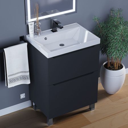 Тумба под раковину Uperwood Tanos 291120331 60х50 напольная цвет черный