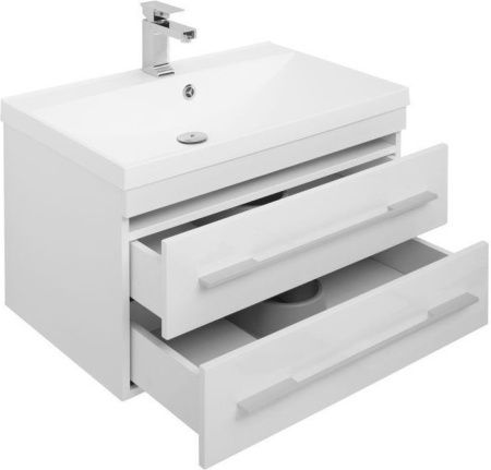 Тумба с раковиной Aquanet Нота 00287707 80х50 подвесная цвет белый