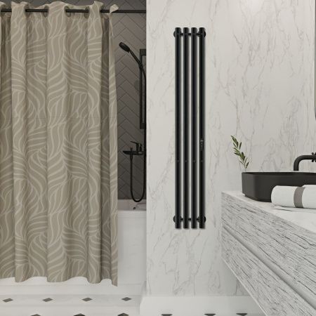 Полотенцесушитель электрический Indigo Style 4 LSE120-18BRRt 20х120 черный