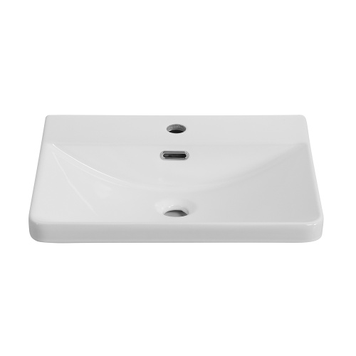 Раковина керамическая BelBagno BB-8076-3-50 51х43 накладная цвет белый глянцевый - фото 3