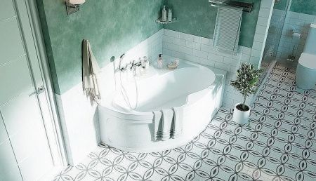 Ванна акриловая 1MarKa AURA 01ау1610п 160х105 пристенная асимметричная без каркаса