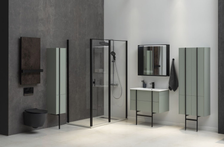 Тумба под раковину Allen Brau Reality 1.32007.CGM 100х46х50 подвесная цвет зеленый/серый