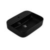 Раковина из сантехнического фарфора Aquatek ВЕГА AQ5506-MB 50х40 накладная цвет черный 1 отверстие под смеситель