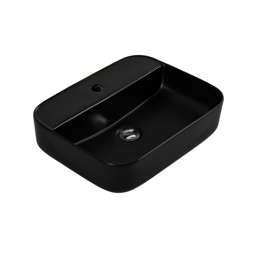 Раковина Aquatek ВЕГА 50 см AQ5506-MB накладная цвет черный матовый - фото 3