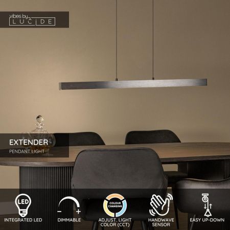 Линейный подвесной светильник Lucide Extender (Екстендер) 67400/18/15