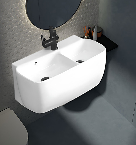 Раковина Cerutti SPA 67 см CT9282 подвесная цвет белый - фото 2
