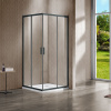 Душевой уголок Vincea Garda VSS-1G8090CLGM 90х80 стекло прозрачное профиль вороненая сталь без поддона