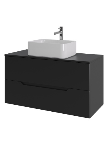 Тумба с раковиной Orange Line Li-100TubMDF+B02-460W 100,5х46х68 - фото 2