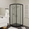 Душевой уголок Cerutti SPA VIVA90B N 90х90 стекло прозрачное профиль черный без поддона