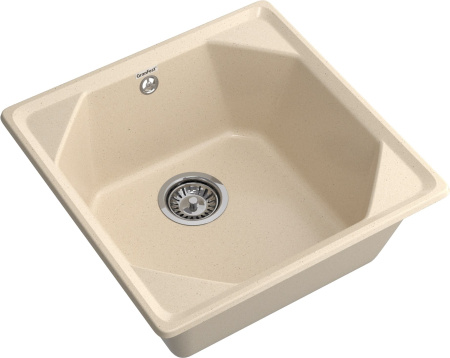 Кухонная мойка Granfest Unique U-500 кашемир 50х50 цвет бежевый поверхность матовая
