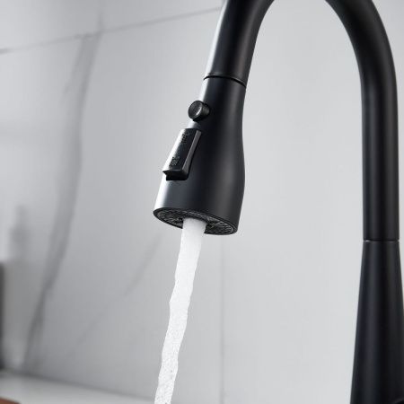 Смеситель для кухни Shevanik S363H на мойку черный
