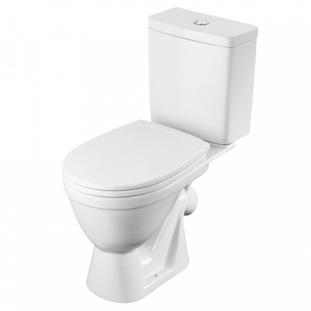 Унитаз-компакт напольный с бачком Santek Уно 1WH501613 белый с сиденьем микролифт каскадный смыв