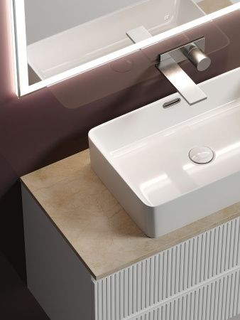 Тумба под раковину Sancos SNOB T SNT100W 100х40 подвесная цвет белый