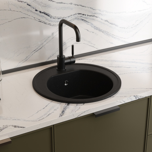 Смеситель для кухни Teymi T10263 на мойку черный матовый - фото 5