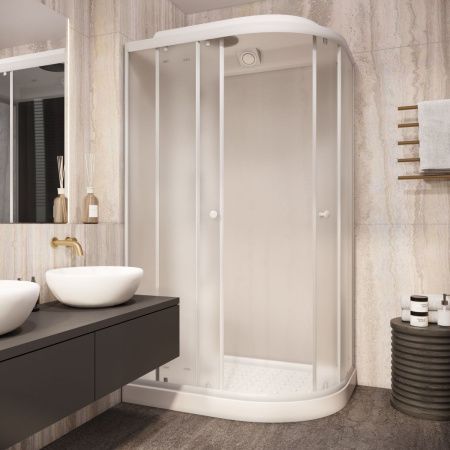 Душевая кабина Parly Effect EF1231L 120х80 асимметричная с крышей ориентация правая