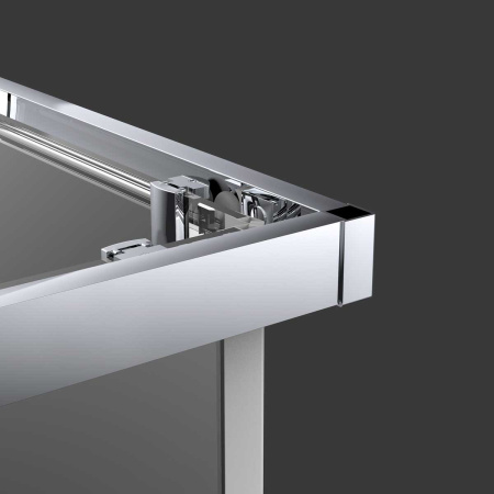 Душевой уголок Vincea Alpha VSS-3AL100CLB 100х100 стекло прозрачное профиль черный без поддона