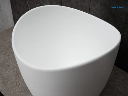 Раковина керамическая Gid Creativo 51221 40х40 накладная цвет белый без отверстий под смеситель