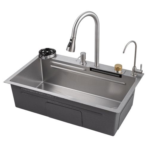 Кухонная мойка Savol S-SC003L 75х46 цвет сатин поверхность матовая - фото 2