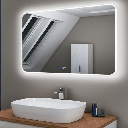 Зеркало с подсветкой и антизапотевателем Maretti Florenza FL1412080P11EL 120х80 подвесное