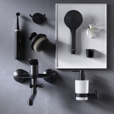 Смеситель для ванны и душа Am.Pm X-Joy F85A90122 настенный черный