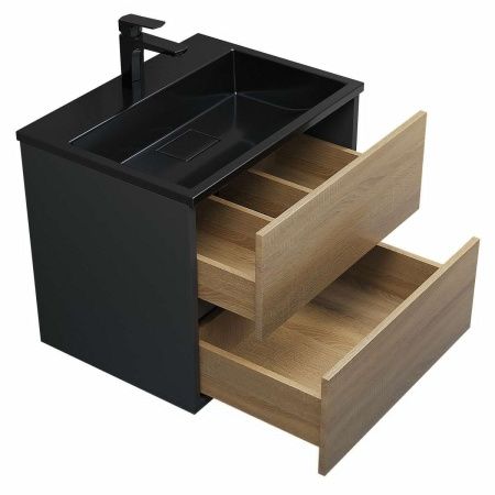 Тумба под раковину Uperwood Barsa 2930205257 60х50 подвесная цвет коричневый