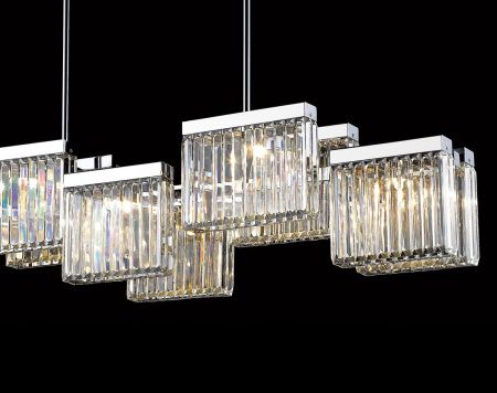 Люстра на штанге Delight Collection Broadway (Броадваы) EP68031L-10 chrome