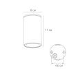 Уличный потолочный светильник Arte Lamp Torcular (Торцулар) A1307PF-1BK